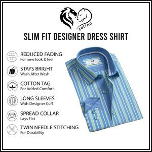 Men's Button Down Cotton Dress Shirt Turkey Made
